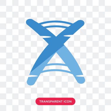 Saydam arka plan üzerinde Dna izole Dna dizisi vektör simgesi