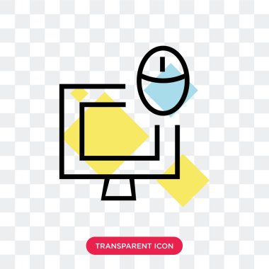 Saydam arka plan üzerinde Onli izole online alışveriş vektör simgesi