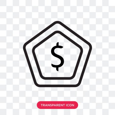 Saydam arka plan üzerinde kalkan lo izole kalkan vektör simgesi