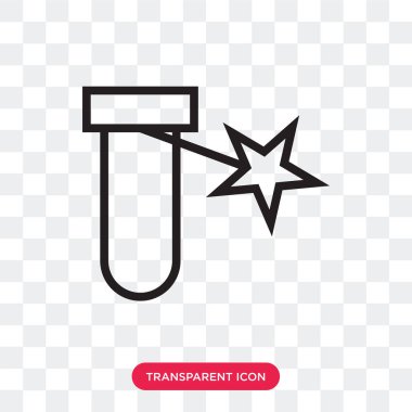 Saydam arka plan üzerinde şişe lo izole şişe vektör simgesi