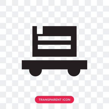 Saydam arka plan üzerinde arabası izole arabası vektör simgesi 