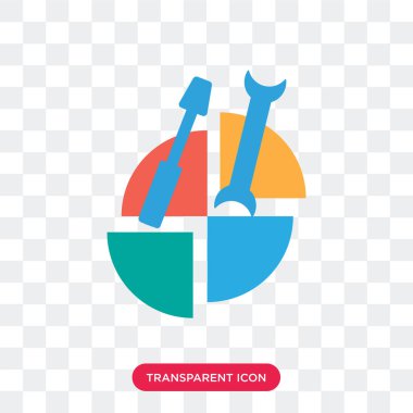 Saydam arka plan üzerinde pasta ch izole pasta grafiği vektör simgesi