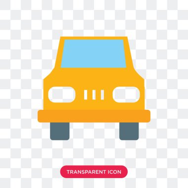 Saydam arka plan üzerinde D izole teslimat kamyonu vektör simgesi