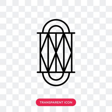 Saydam arka plan üzerinde Arap fener logo tasarımı izole Arap Fener vektör simgesi