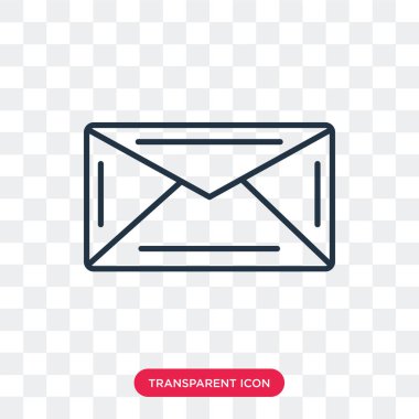 Saydam arka plan üzerinde posta logo tasarımı izole posta vektör simgesi