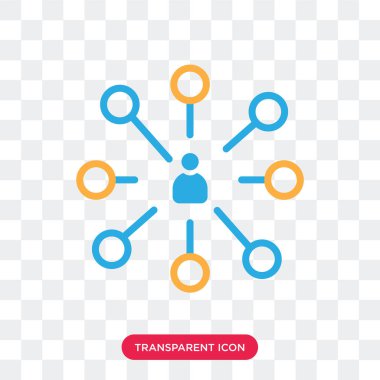 Saydam arka plan üzerinde Netwo izole ağ vektör simgesi