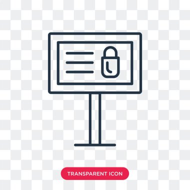 Saydam arka plan üzerinde Billboard logo tasarımı izole billboard vektör simgesi