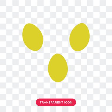 İki yumurta şeffaf arka plan üzerinde iki yumurta izole simge vektör