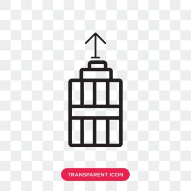 Saydam arka plan üzerinde çöp izole çöp vektör simgesi 