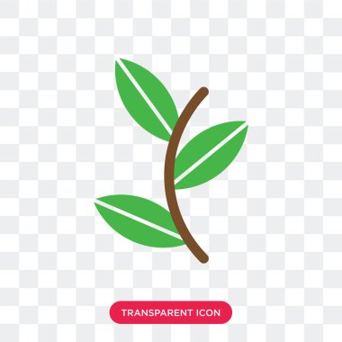 İki bitki şeffaf arka plan üzerinde iki P izole simge vektör