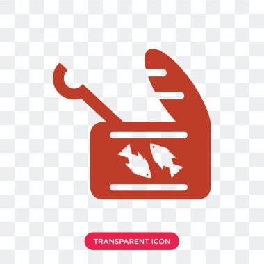 Saydam arka plan üzerinde sardalya izole sardalya vektör simgesi 