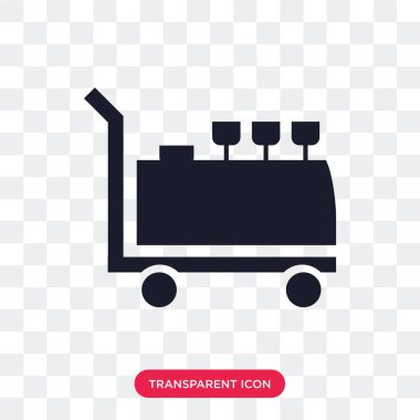 Saydam arka plan üzerinde Roo izole Oda Servisi vektör simgesi