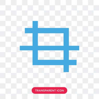 Saydam arka plan üzerinde ürün logosu d izole kırpma vektör simgesi