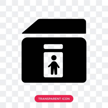 Saydam arka plan üzerinde tuvalet lo izole tuvalet vektör simgesi