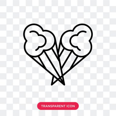 Saydam arka plan üzerinde dondurma logo tasarımı izole dondurma vektör simgesi