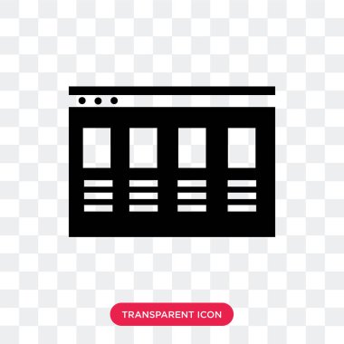 Saydam arka plan üzerinde Respo izole duyarlı vektör simgesi