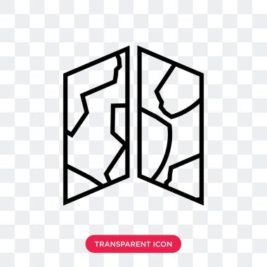 Saydam arka plan üzerinde dünya izole dünya harita vektör simgesi 