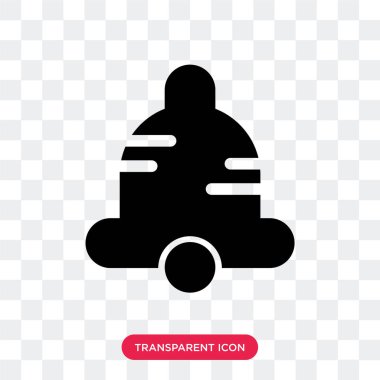 Saydam arka plan üzerinde çan logosu d izole Bell vektör simgesi