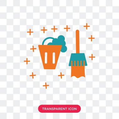 Saydam arka plan üzerinde kova lo izole kova vektör simgesi