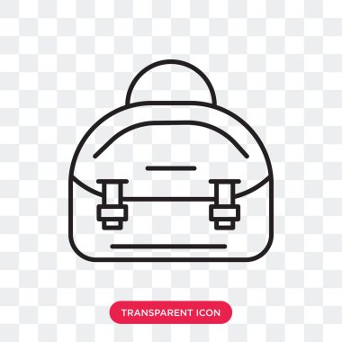 Saydam arka plan üzerinde moda çanta logo tasarımı izole moda çanta vektör simgesi