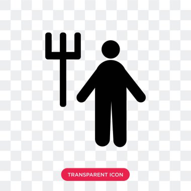 Saydam arka plan üzerinde Gardene izole bahçıvan vektör simgesi