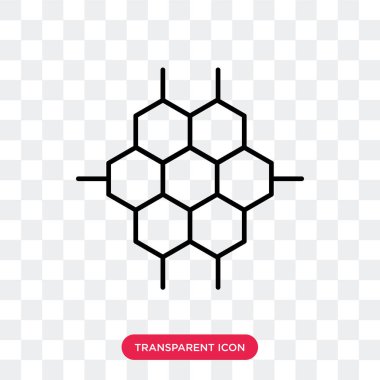 Saydam arka plan üzerinde kimyasal yapısı logo tasarımı izole kimyasal yapısı vektör simgesi
