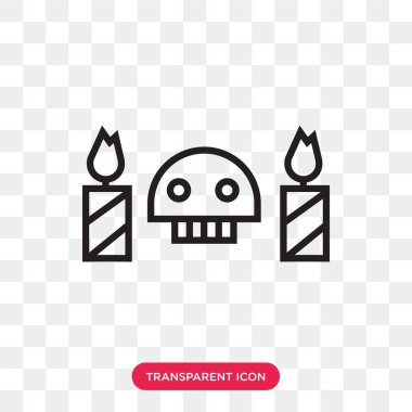 Saydam arka plan üzerinde kafatası logo izole kafatası vektör simgesi