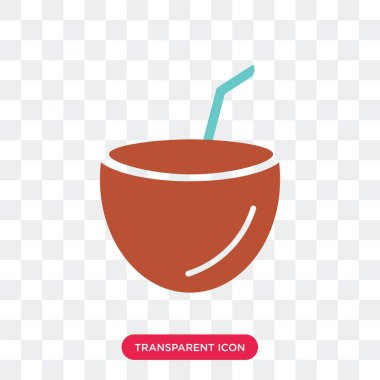 Saydam arka plan üzerinde Cocktai izole kokteyl vektör simgesi