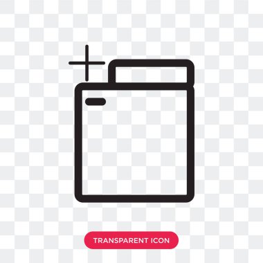 Saydam arka plan üzerinde klasör lo izole klasör vektör simgesi