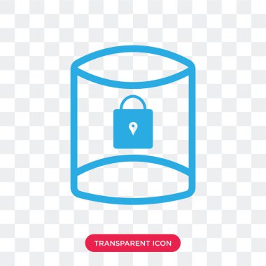 Saydam arka plan üzerinde sunucu lo izole sunucu vektör simgesi