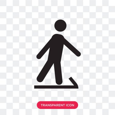 saydam arka plan üzerinde izole vektör simge kayak kayakçı Kayak