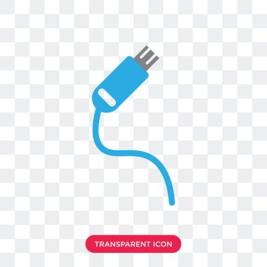 Saydam arka plan üzerinde Pendriv izole Pendrive vektör simgesi