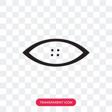 Yıldız elbise düğme vektör simgesi üzerinde şeffaf backgrou izole