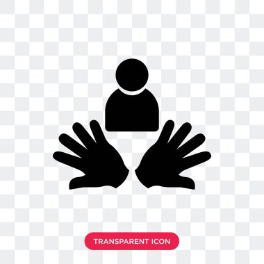 Saydam arka plan üzerinde Soci izole sosyal bakım vektör simgesi