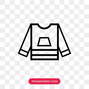 Saydam arka plan üzerinde Hoodie lo izole Hoodie vektör simgesi