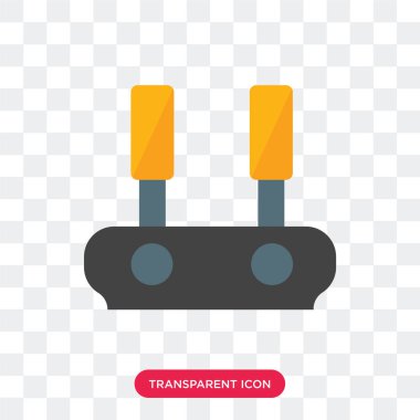 Saydam arka plan üzerinde Joystic izole joystick vektör simgesi