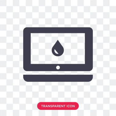 Saydam arka plan üzerinde B izole kan bağış vektör simgesi