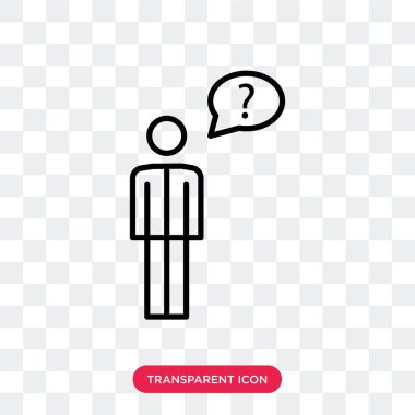 Saydam arka plan üzerinde bilinmeyen logo tasarımı izole bilinmeyen vektör simgesi