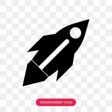 Saydam arka plan üzerinde başlangıç izole başlangıç vektör simgesi 