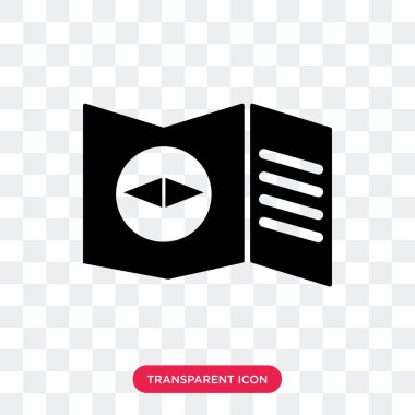 Şeffaf arka plan, harita logo des izole vektör simge göster