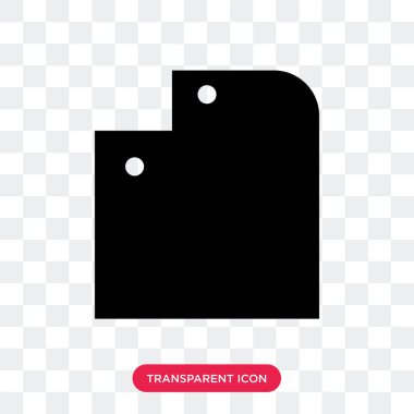 Saydam arka plan üzerinde klasör lo izole klasör vektör simgesi