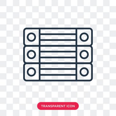 Saydam arka plan üzerinde arşiv logo tasarımı izole Arşiv vektör simgesi