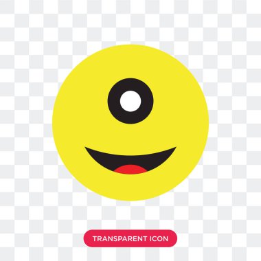 Saydam arka plan üzerinde Tepegöz'ü izole Cyclops vektör simgesi 