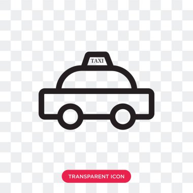 Saydam arka plan üzerinde araba logosu des izole araba vektör simgesi