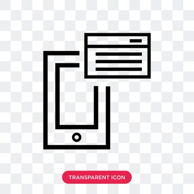 Saydam arka plan üzerinde Nfc logo des izole Nfc vektör simgesi