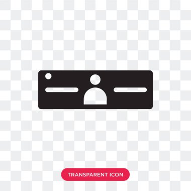 Sunucu Yöneticisi vektör simgesi üzerinde şeffaf backgro izole