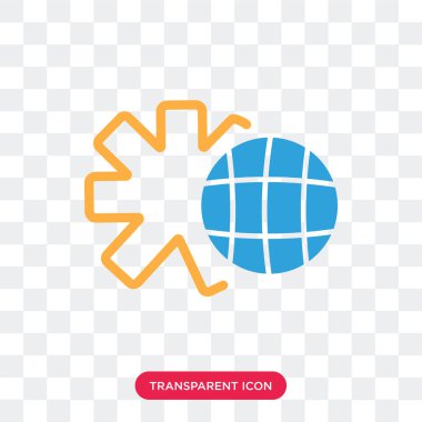 Saydam arka plan üzerinde izole vektör simge ayarlama, ayarlama 