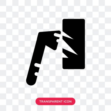 Saydam arka plan üzerinde petrol pum izole petrol pompa vektör simgesi