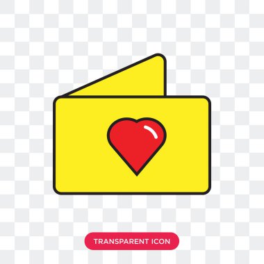 Düğün davetiyesi vektör simgesi üzerinde şeffaf adam izole