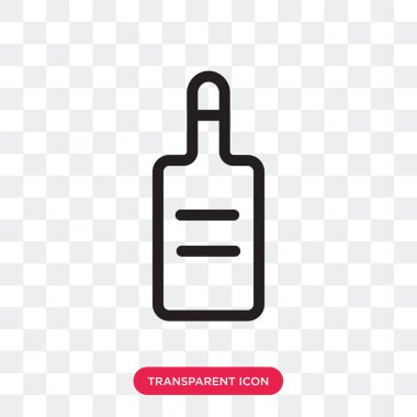 Saydam arka plan üzerinde votka logo izole votka vektör simgesi